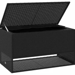 vidaXL Opbergbox voor buiten 100x55x55,5 cm poly rattan zwart