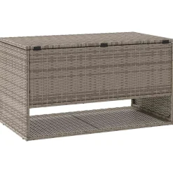 vidaXL Opbergbox voor buiten 100x55x55,5 cm poly rattan grijs