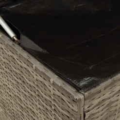 vidaXL Opbergbox voor buiten 100x55x55,5 cm poly rattan grijs