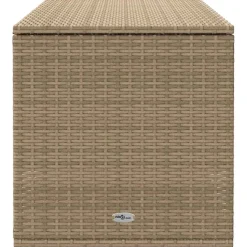 vidaXL Opbergbox voor buiten 100x55x55,5 cm poly rattan beige