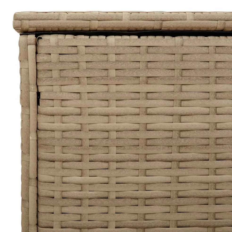 vidaXL Opbergbox voor buiten 100x55x55,5 cm poly rattan beige