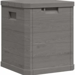 vidaXL Opbergbox voor in de tuin 90 L bruin