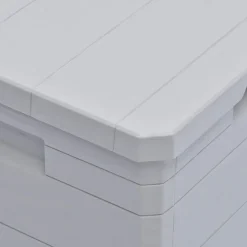 vidaXL Opbergbox voor in de tuin 90 L lichtgrijs