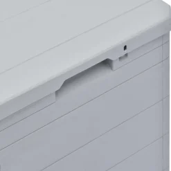 vidaXL Opbergbox voor in de tuin 90 L lichtgrijs