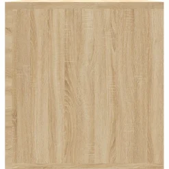 vidaXL Opbergbox voor LP's 71x34x36 cm bewerkt hout sonoma eikenkleur