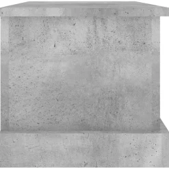 vidaXL Opbergbox 50x30x28 cm bewerkt hout betongrijs