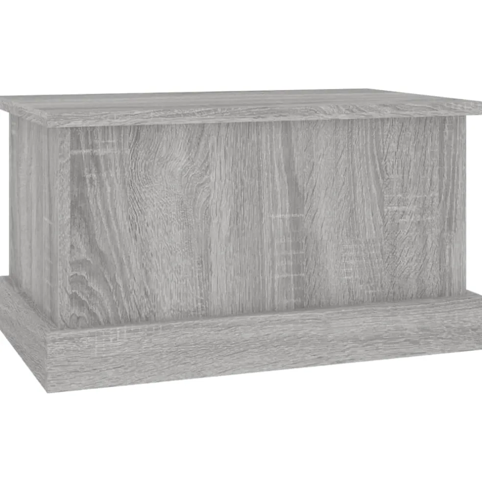 vidaXL Opbergbox 50x30x28 cm bewerkt hout grijs sonoma eikenkleurig