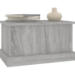 vidaXL Opbergbox 50x30x28 cm bewerkt hout grijs sonoma eikenkleurig