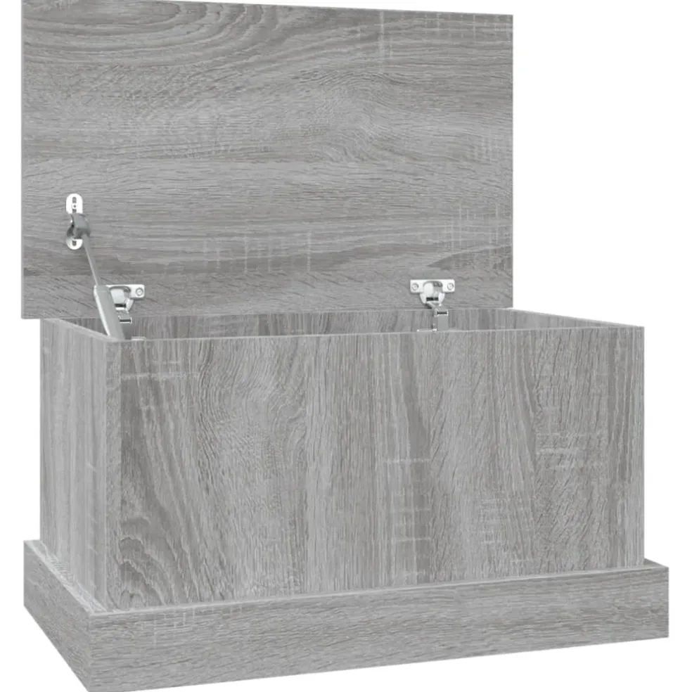 vidaXL Opbergbox 50x30x28 cm bewerkt hout grijs sonoma eikenkleurig