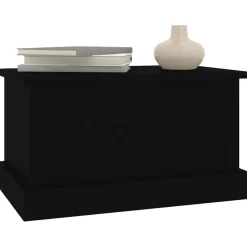 vidaXL Opbergbox 50x30x28 cm bewerkt hout zwart