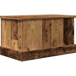 vidaXL Opbergbox 30x50x28 cm bewerkt hout oud houtkleurig