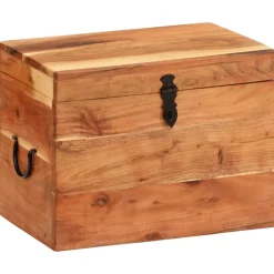 vidaXL Opbergbox 39x28x31 cm massief acaciahout