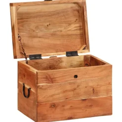 vidaXL Opbergbox 39x28x31 cm massief acaciahout