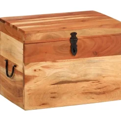 vidaXL Opbergbox 39x28x31 cm massief acaciahout