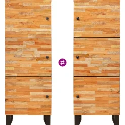 vidaXL Opberg Highboard Bruin 40 x 33 x 110 cm Massief Mango Hout