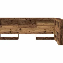 vidaXL Opberghoofdbord Oud Hout Bewerkt hout