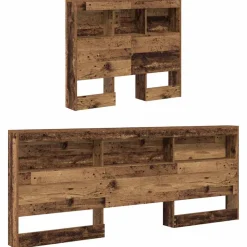 vidaXL Opberghoofdbord Oud Hout Bewerkt hout
