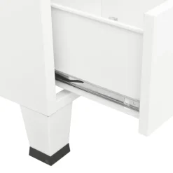 vidaXL Opbergkast industrieel 70x40x115 cm metaal wit