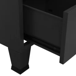 vidaXL Opbergkast industrieel 70x40x115 cm metaal zwart