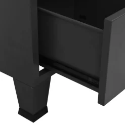 vidaXL Opbergkast industrieel 70x40x115 cm metaal antracietkleurig