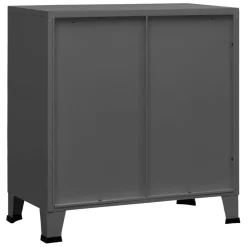 vidaXL Opbergkast industrieel 75x40x80 cm staal antracietkleurig