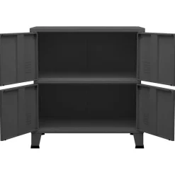 vidaXL Opbergkast industrieel 75x40x80 cm staal antracietkleurig