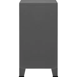 vidaXL Opbergkast industrieel 75x40x80 cm staal antracietkleurig