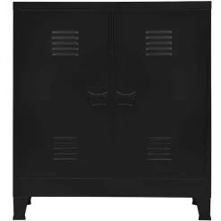 vidaXL Opbergkast industrieel 90x40x100 cm staal zwart