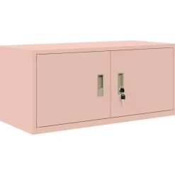 vidaXL Opbergkast Roze 90 x 40 x 40 cm Staal