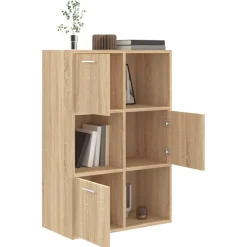 vidaXL Opbergkast 60x29,5x90 cm bewerkt hout sonoma eikenkleurig