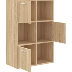 vidaXL Opbergkast 60x29,5x90 cm bewerkt hout sonoma eikenkleurig