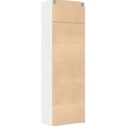 vidaXL Opbergkast 70x42,5x225 cm bewerkt hout wit