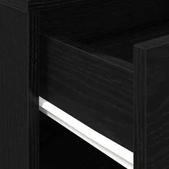 vidaXL Opbergkast 46 x 36 x 59 cm Bewerkt hout Zwart Eiken