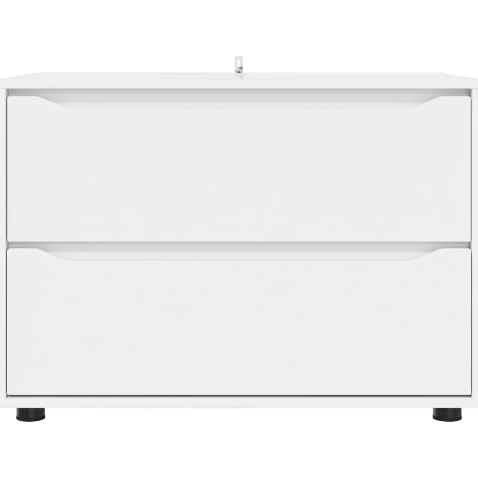 vidaXL Opbergkast 80 x 48 x 57 cm Bewerkt hout Wit