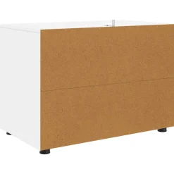 vidaXL Opbergkast 80 x 48 x 57 cm Bewerkt hout Wit
