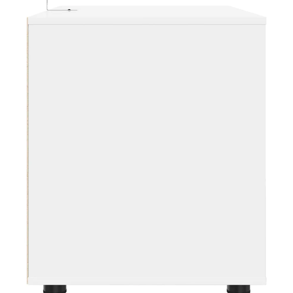 vidaXL Opbergkast 80 x 48 x 57 cm Bewerkt hout Wit