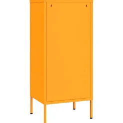 vidaXL Opbergkast 42,5x35x101,5 cm staal mosterdgeel