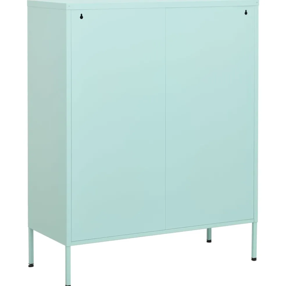 vidaXL Opbergkast 80x35x101,5 cm staal mint