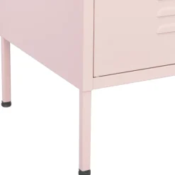 vidaXL Opbergkast 80x35x101,5 cm staal roze