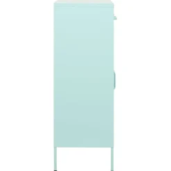 vidaXL Opbergkast 80x35x101,5 cm staal mint