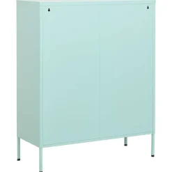 vidaXL Opbergkast 80x35x101,5 cm staal mint