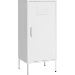 vidaXL Opbergkast 42,5x35x101,5 cm staal wit