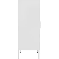 vidaXL Opbergkast 42,5x35x101,5 cm staal wit