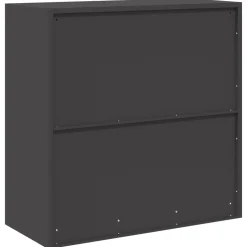 vidaXL Opbergkast Zwart 90 x 40 x 90 cm Staal