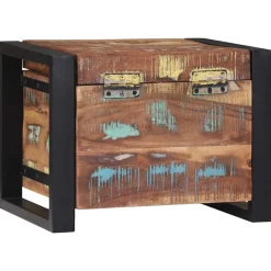 vidaXL Opbergkisten Multikleur 40 x 30 x 30 cm Massief gerecycled hout