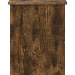 vidaXL Opbergkist Gerookt eiken 40 x 40 x 50 cm Bewerkt hout