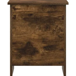 vidaXL Opbergkist Gerookt eiken 40 x 40 x 50 cm Bewerkt hout