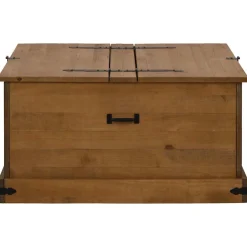 vidaXL Opbergkist HALDEN 91x91x47 cm massief grenenhout