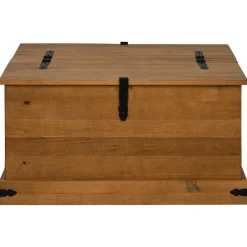 vidaXL Opbergkist HALDEN 91x91x47 cm massief grenenhout