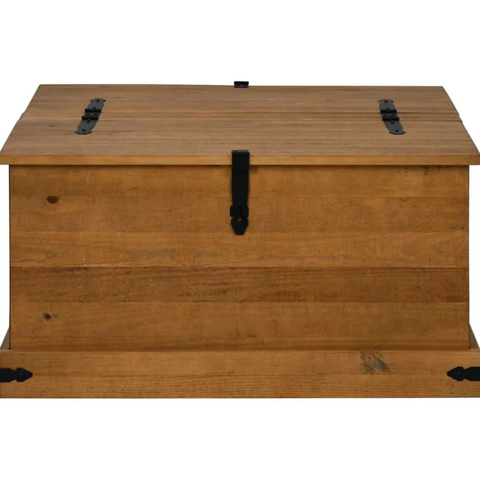 vidaXL Opbergkist HALDEN 91x91x47 cm massief grenenhout